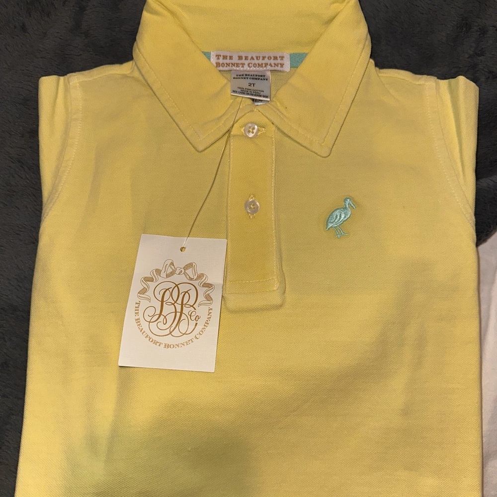 The Beaufort Bonnet Company Sunny Yellow Polo